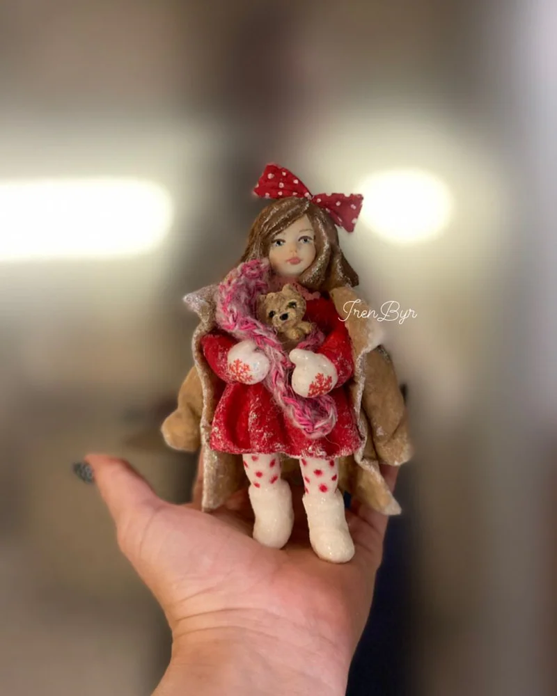 Ёлочная ватная игрушка
