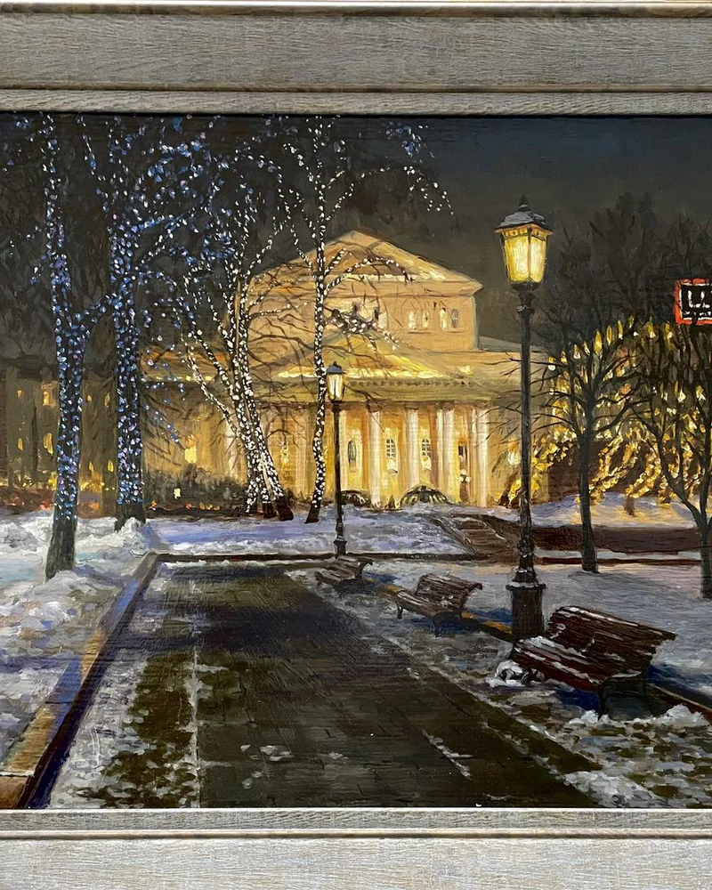 Картина «Большой» вечером — 35×50 см