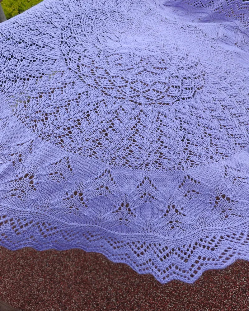 Круглая ажурная шаль — Круглая ажурная шаль