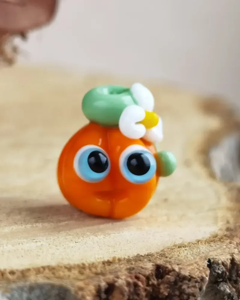 Стеклянная фигурка «Тыква» — Высота 15 мм