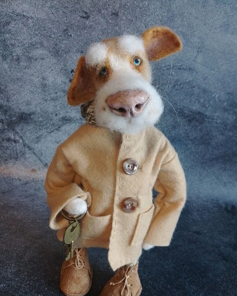 Шарик. Игрушка из шерсти