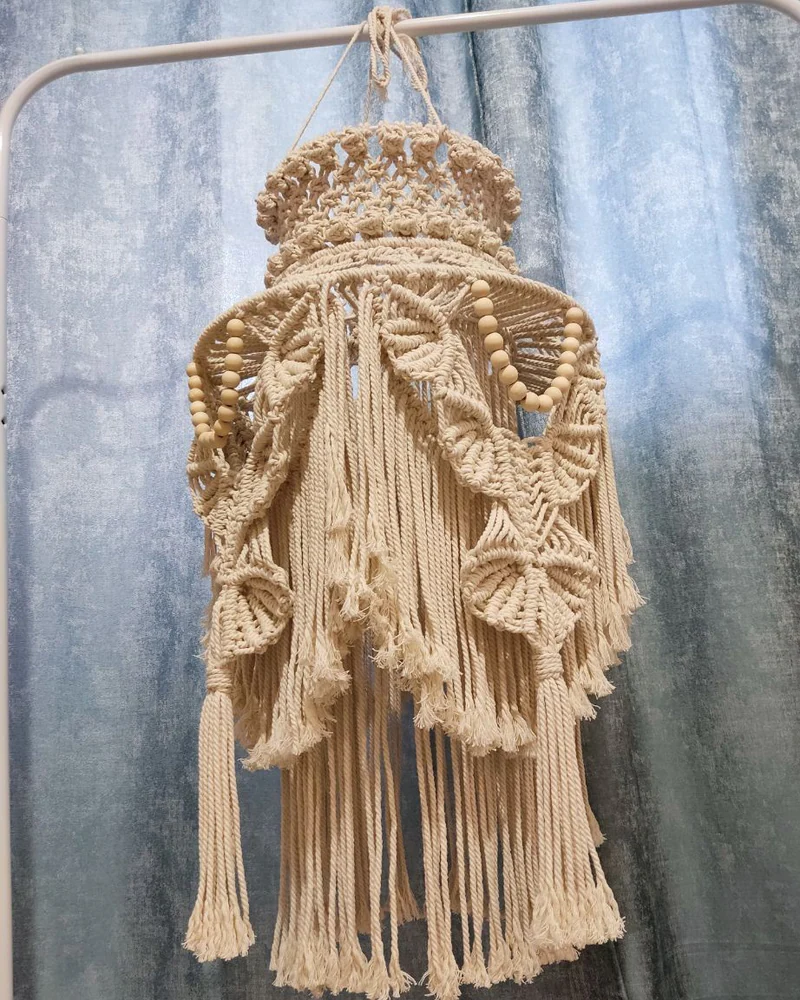 Абажур макраме, бохо, люстра макраме