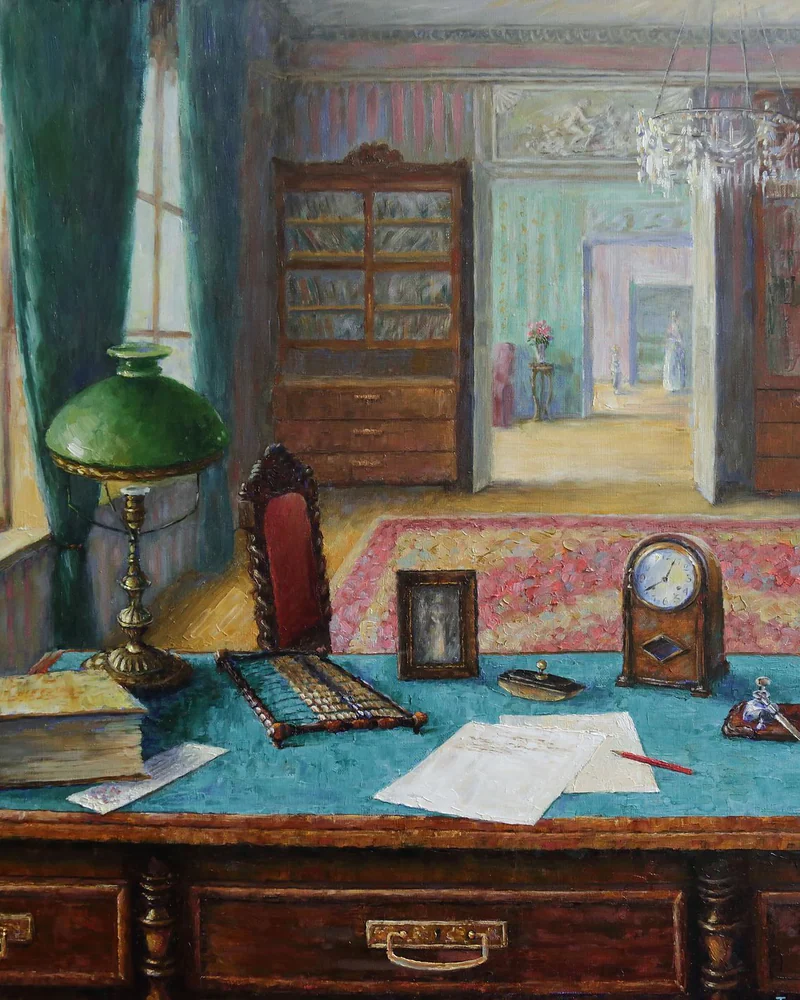 Кабинет. Холст, масло, 70х70 см