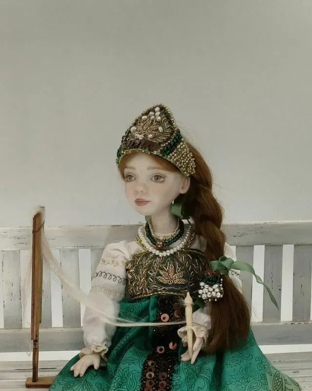 Кукла фарфоровая будуарная «Макошь», 34 см