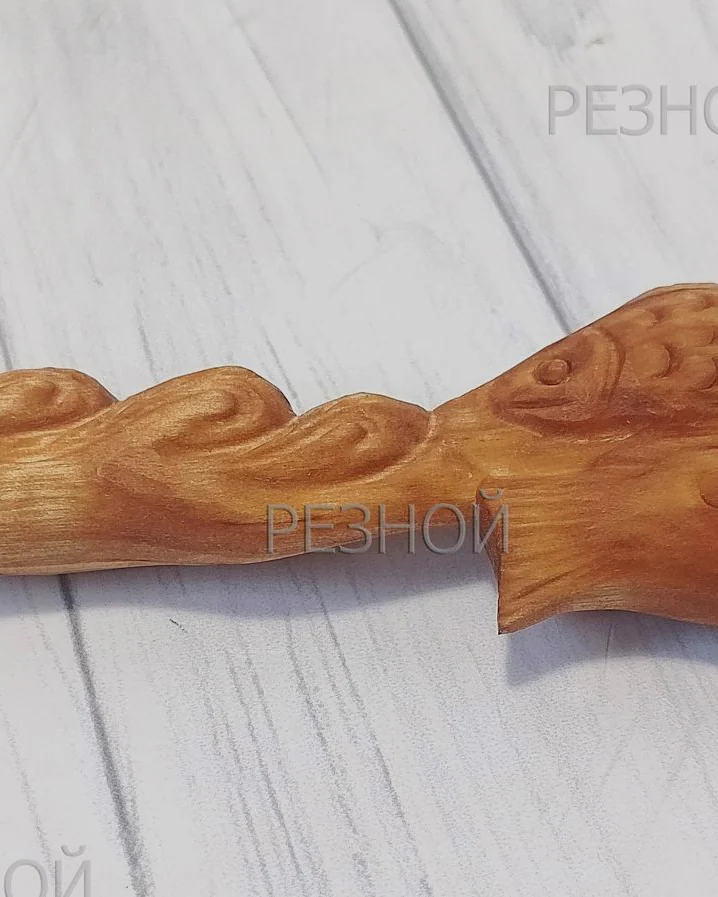 Столовая резная ложка "Рыбы"