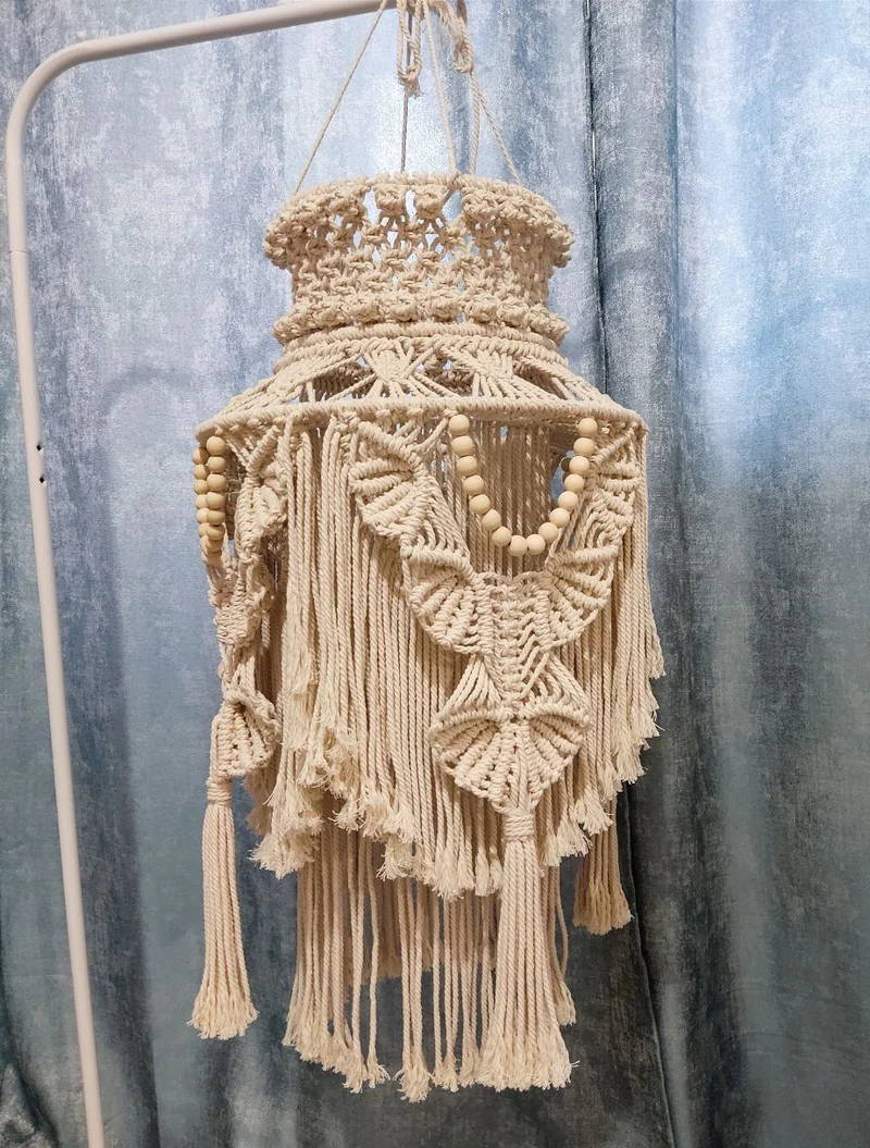 Абажур макраме, бохо, люстра макраме