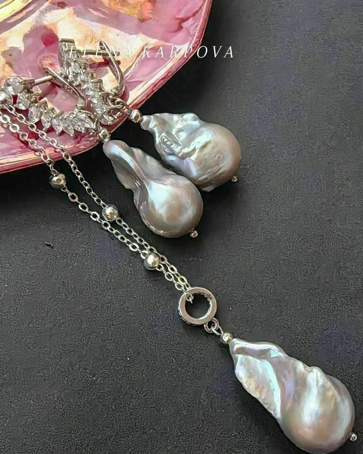 Комплект из барочного жемчуга