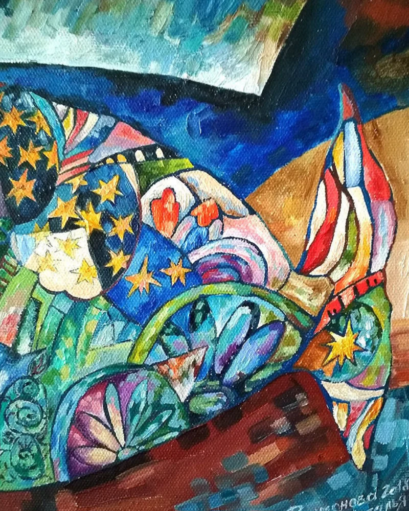 Картина «Рыба художница»