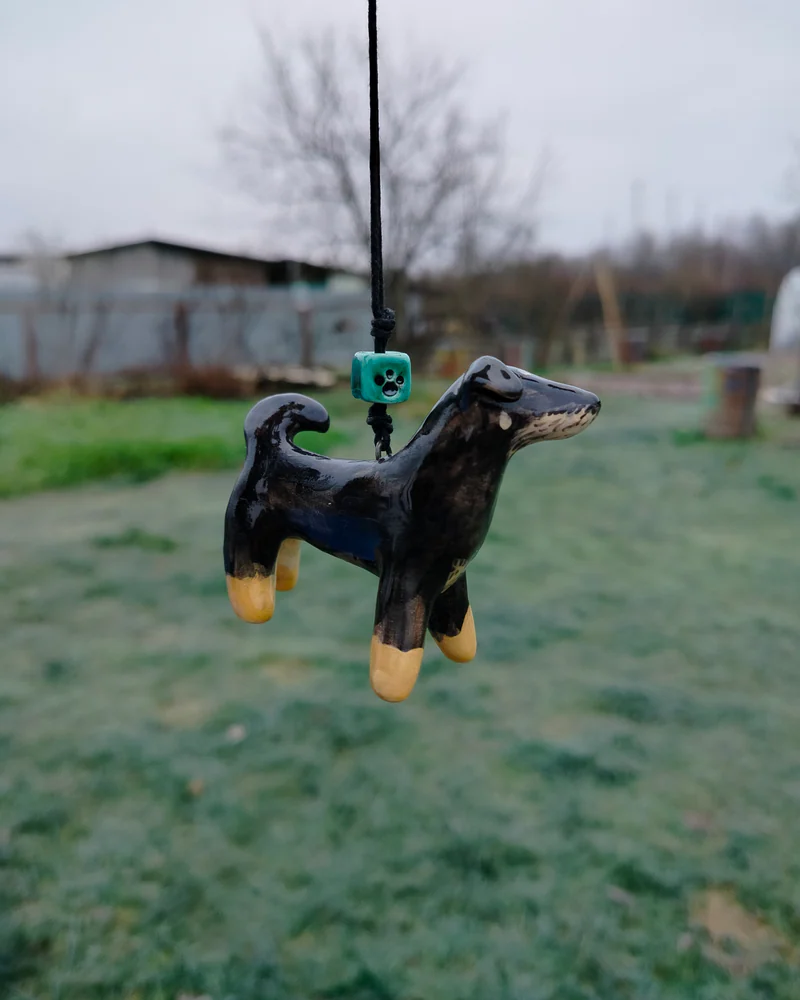 Ёлочная игрушка Собачка на заказ