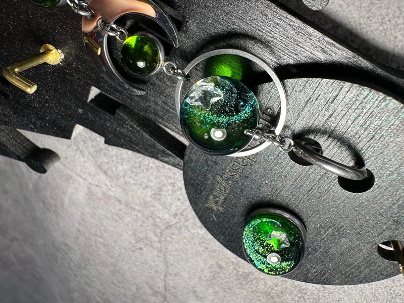 Серьги космическая асимметрия