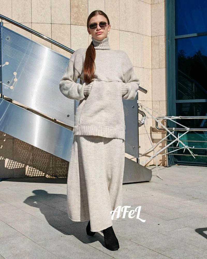 Костюм из альпаки и шерсти