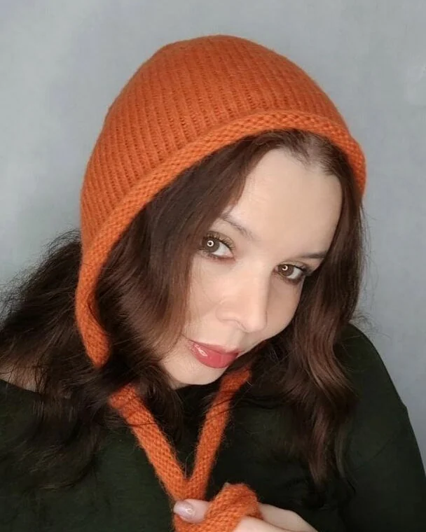 Чепчик рыжий из альпака