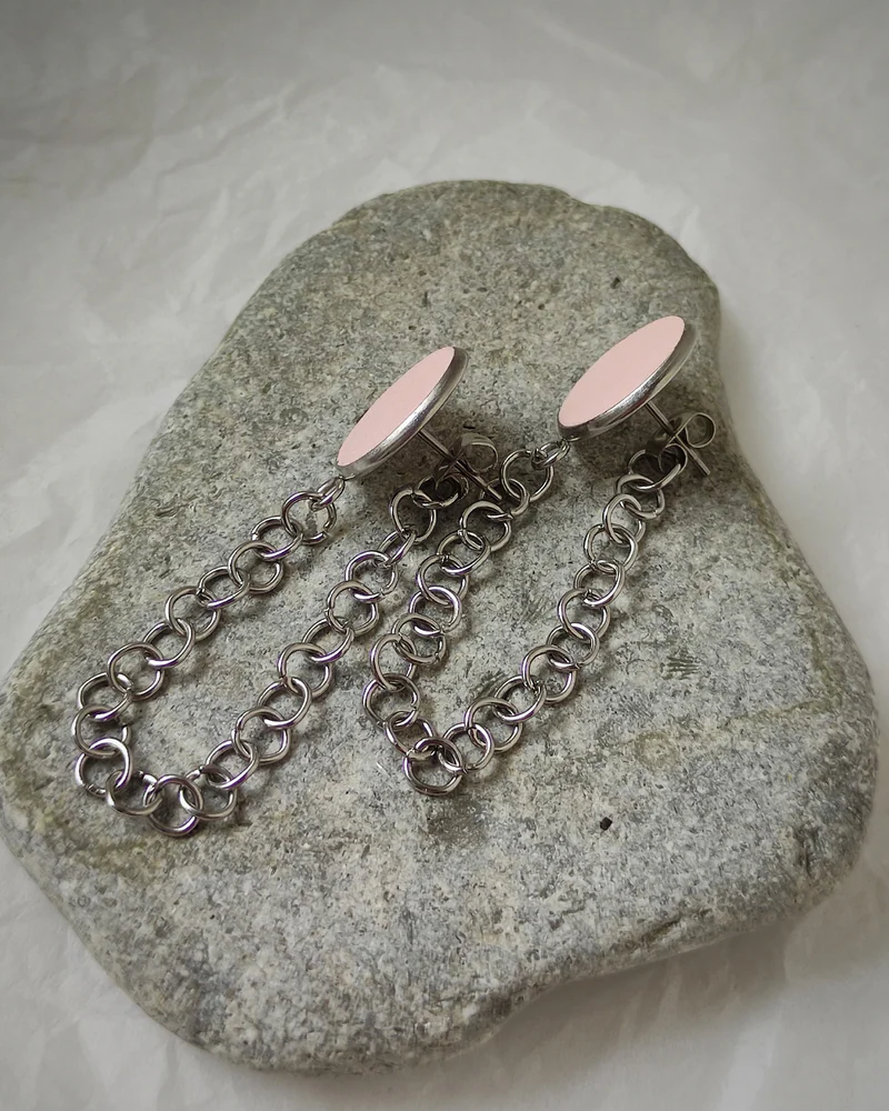 Серьги из бетона