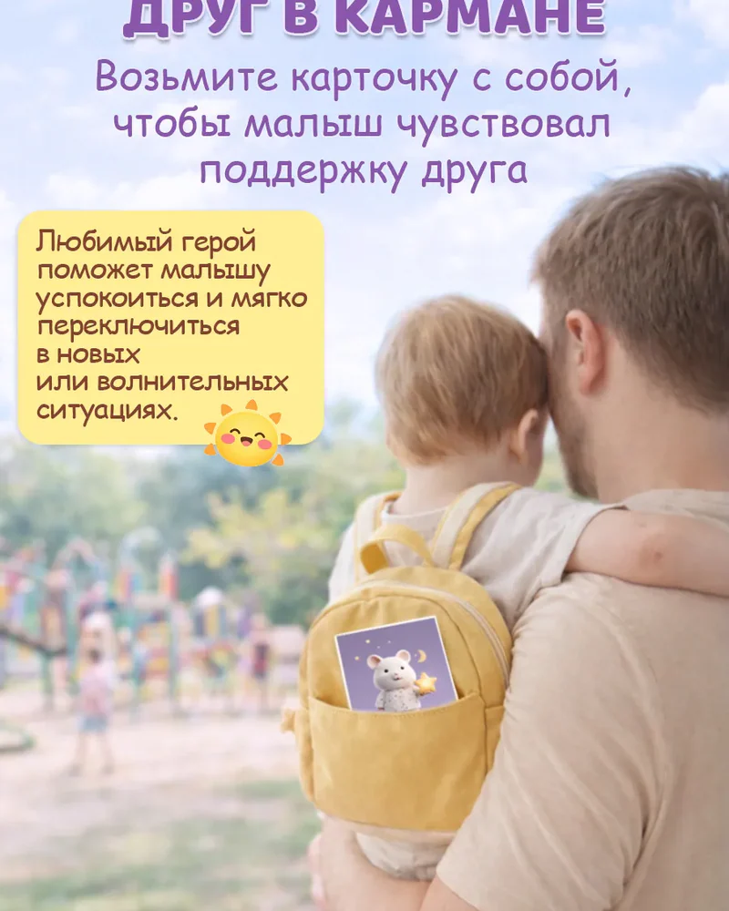 Набор детских постеров на стену — фиолетовый