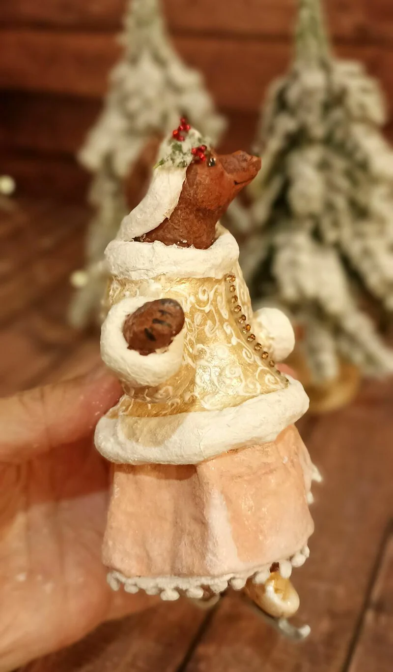 Мишка-девочка на коньках (3)