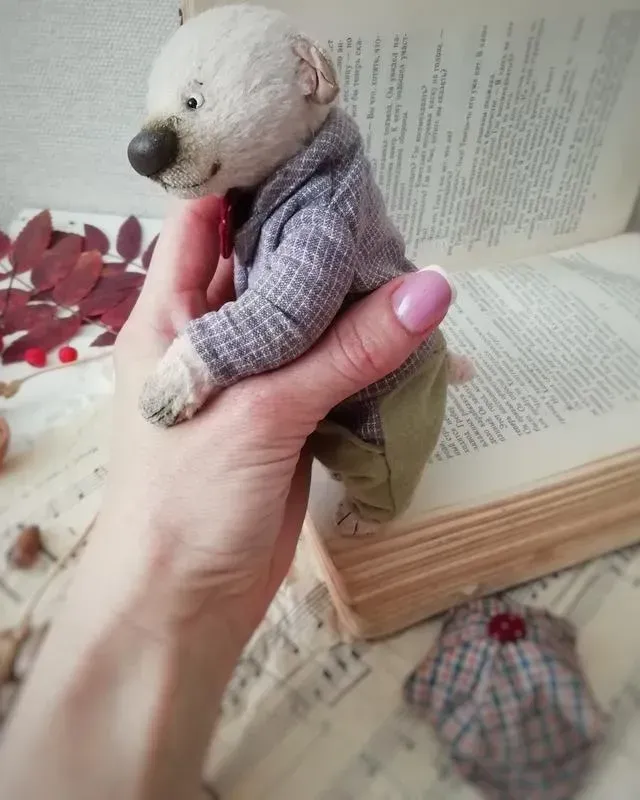Мишка Тедди Генри, белый, 17 см