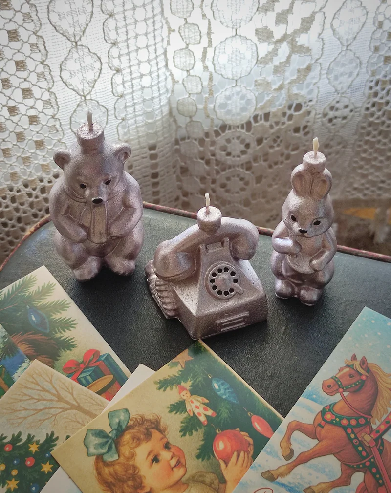 Свечи "Новогодние игрушки" набор