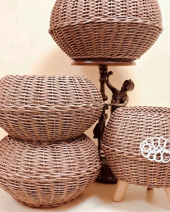 Кашпо из ротанга