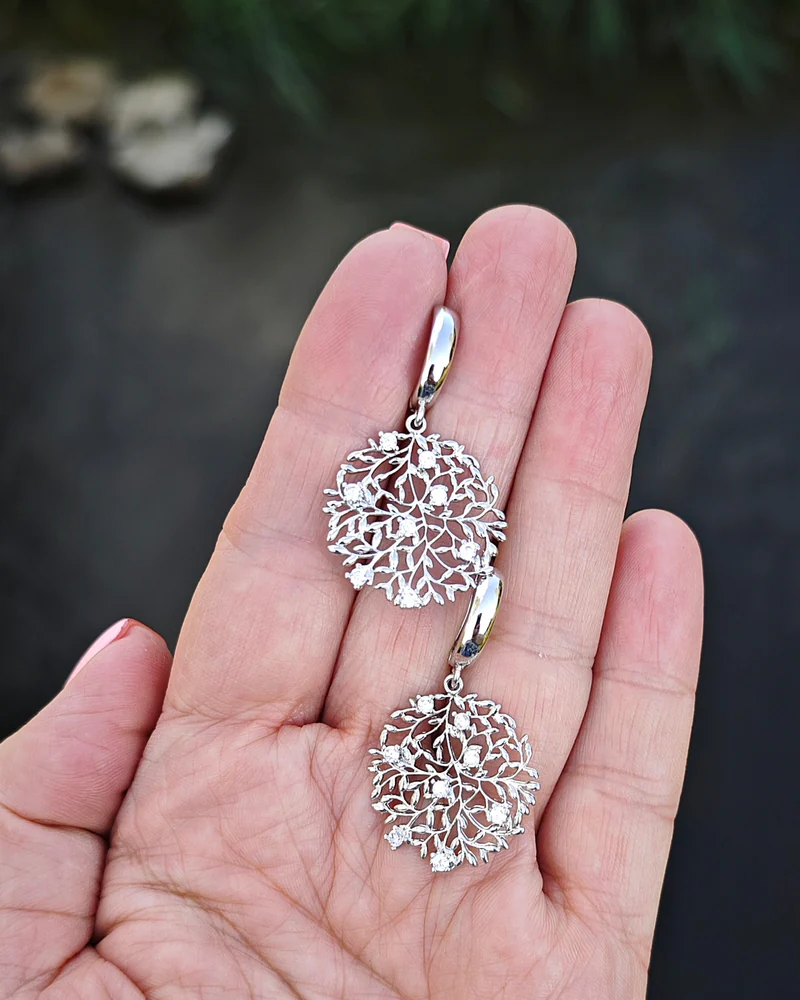 Серьги к колье из содалита и лазурита