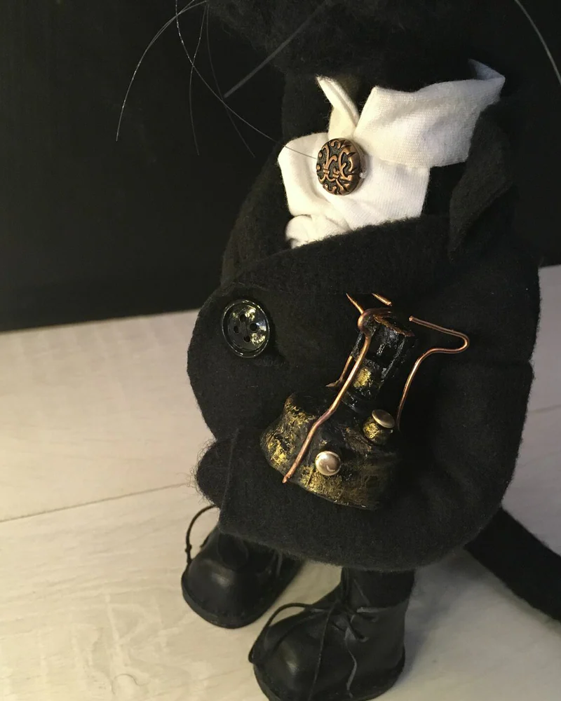 Кот Бегемот. Войлочная игрушка. Игрушка из шерсти