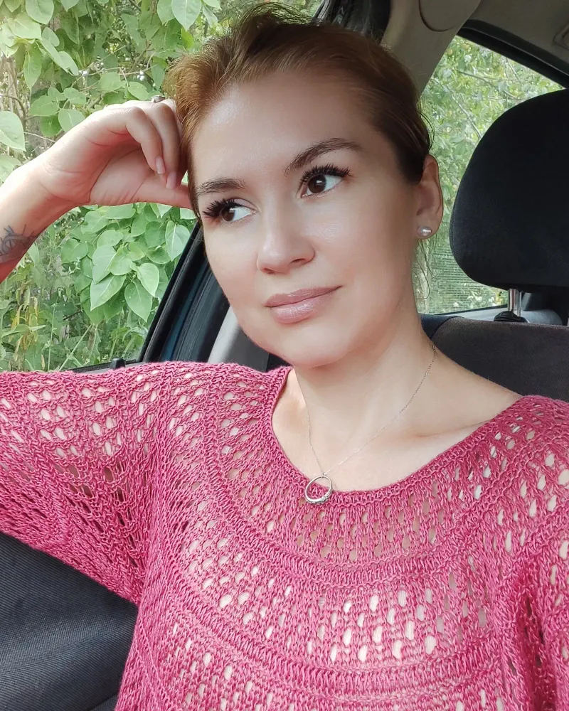 Ажурное платье Фрейя, фуксия — Размер S
