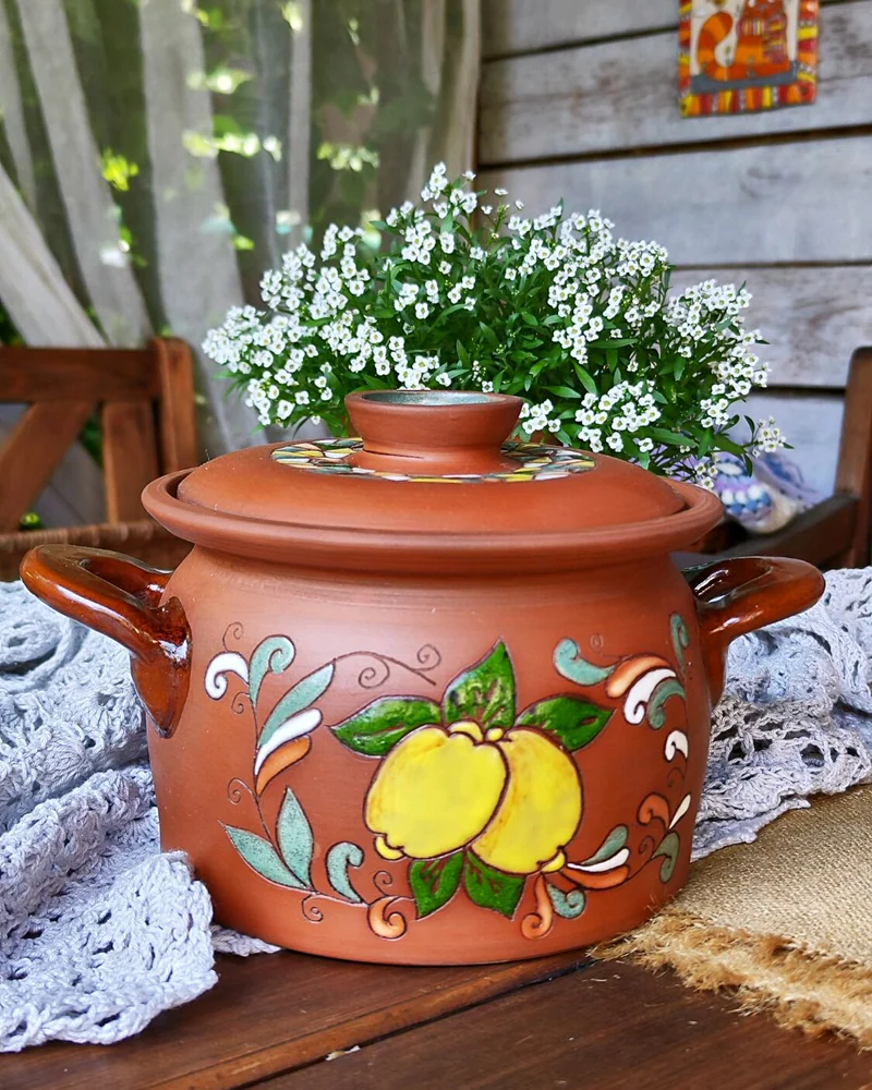 Кашник керамический гончарный, супница