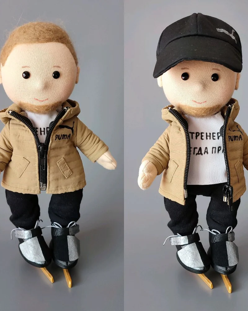 Портретная кукла по фото, подарок фигуристу тренеру спортсмену — Основной