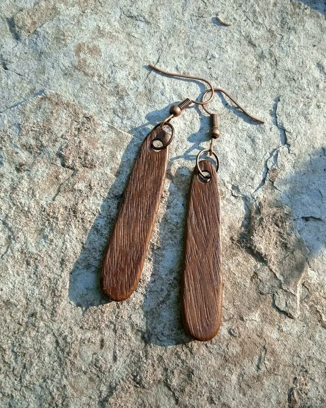 Серьги из дерева ипе — Основной