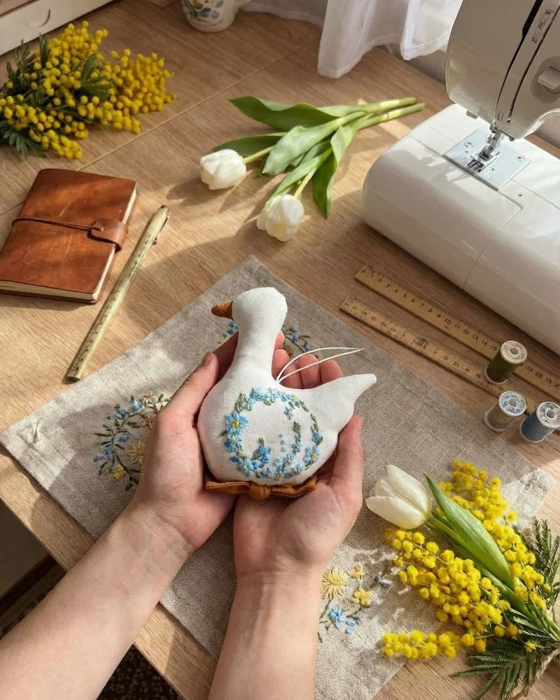 Мягкая игрушка «Гусёнок», 11 см