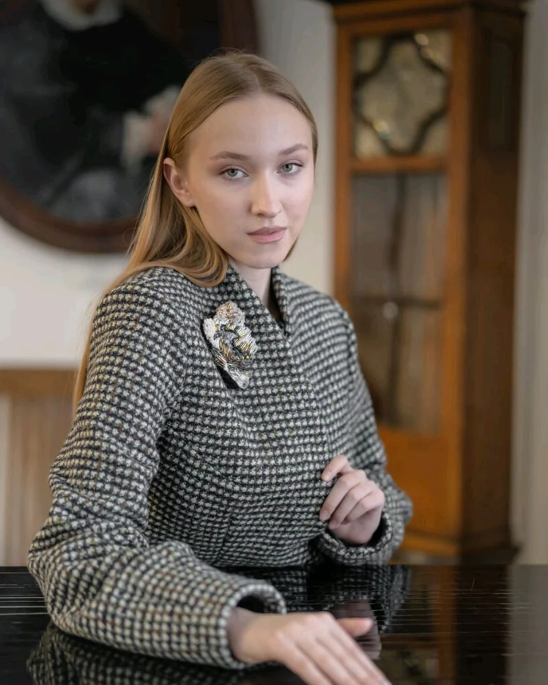 Пальто ручной работы Галатея, шерсть Италия