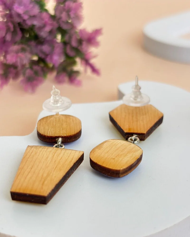 Серьги желтые с фиолетовым.Женские сережки