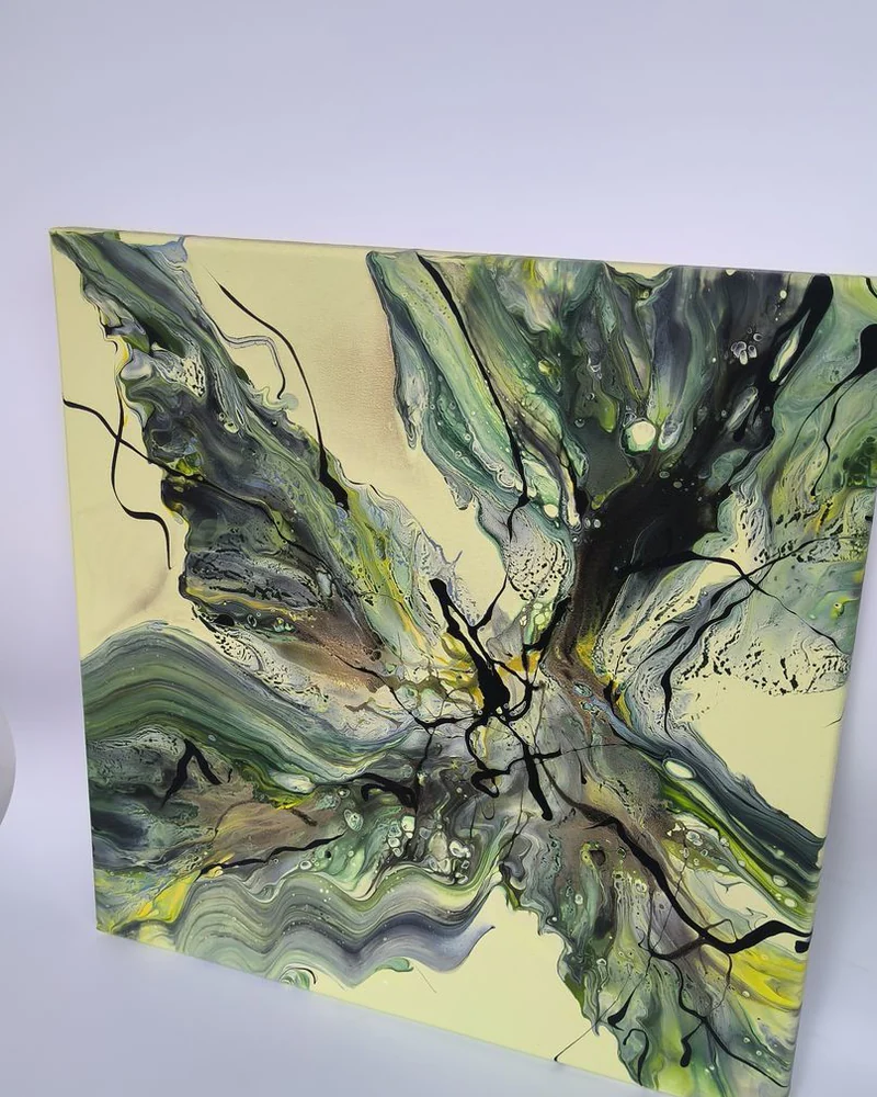 Картина жидким акрилом (fluid art) 40х40 см