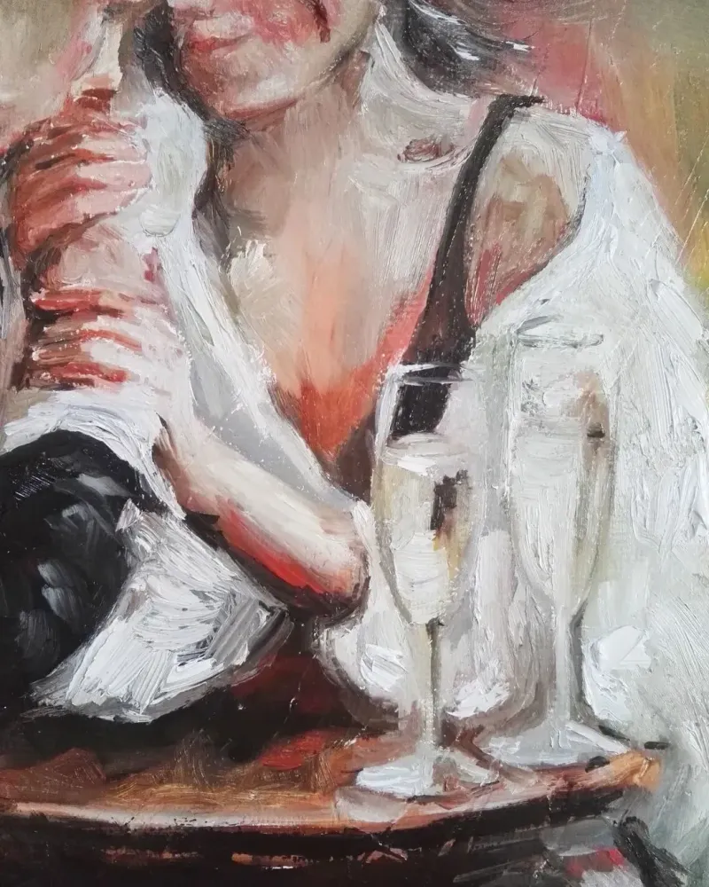 Свидание. Картина маслом 50×60 см — 50×60 см