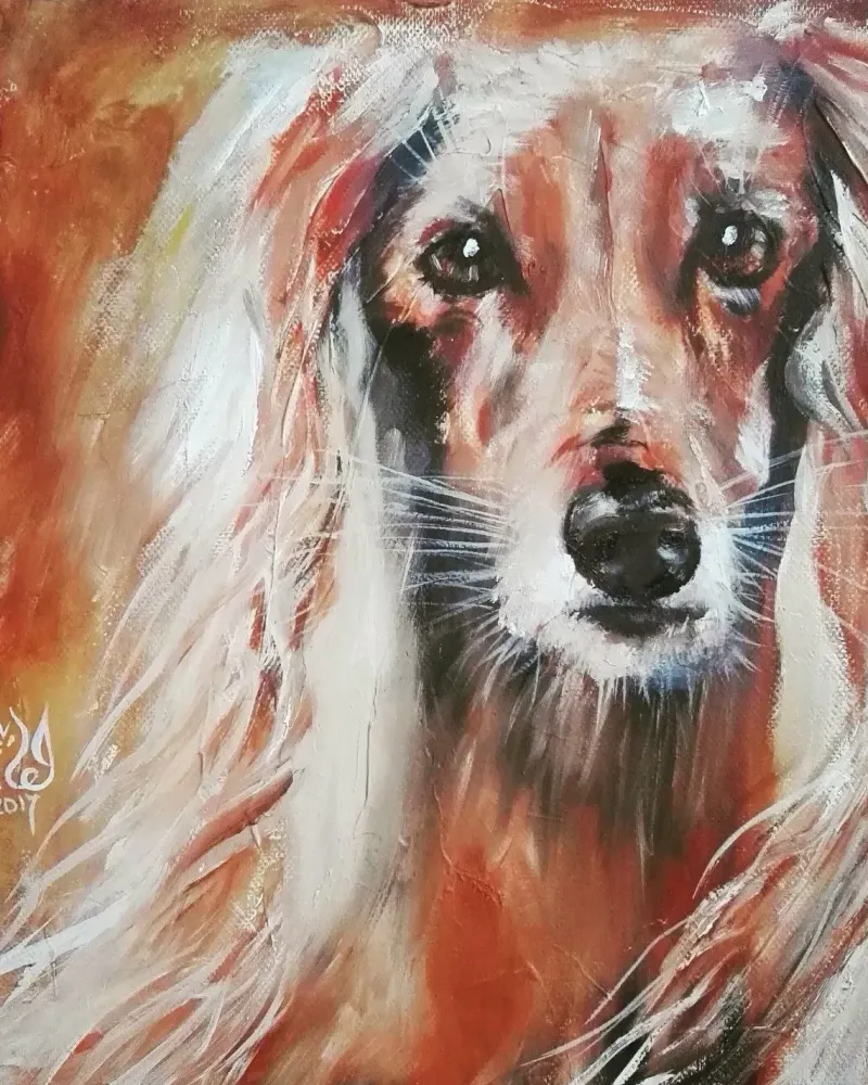Подруга. Картина маслом 30×30 см — 30×30 см