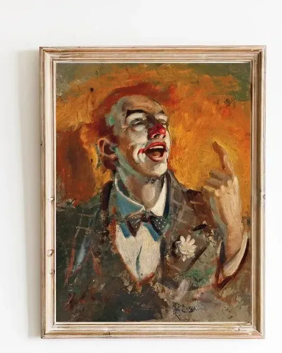 Клоун. Картина маслом 40×50 см — 40×50 см