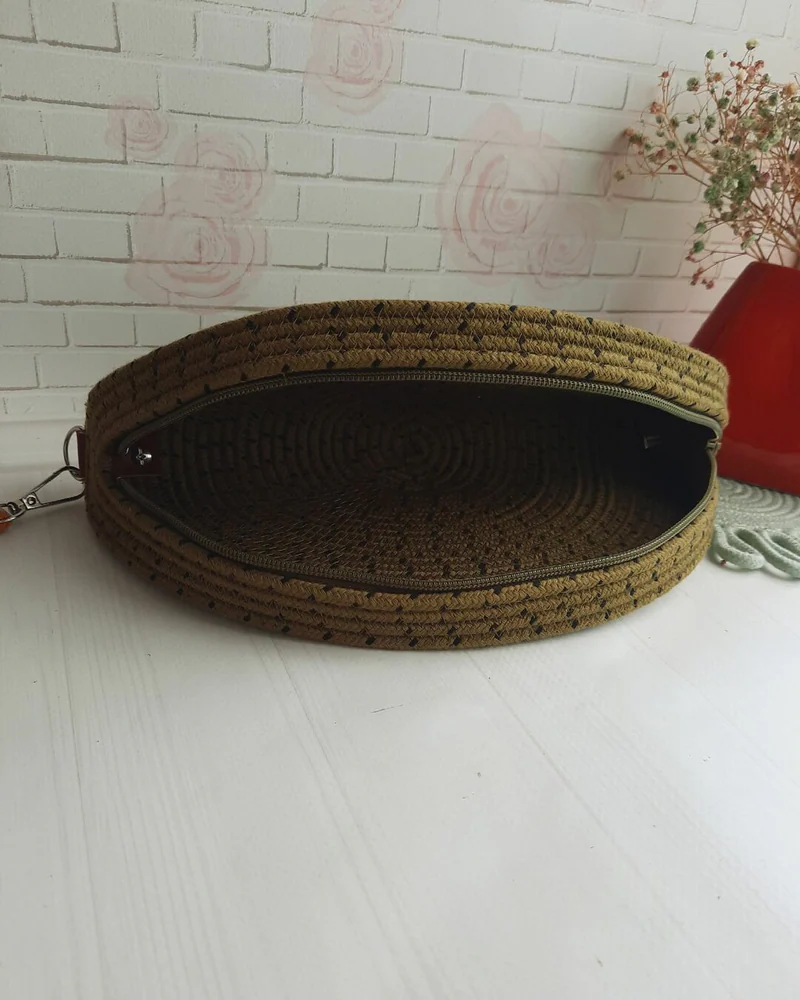 Клатч из хлопкового шнура — мультиколор