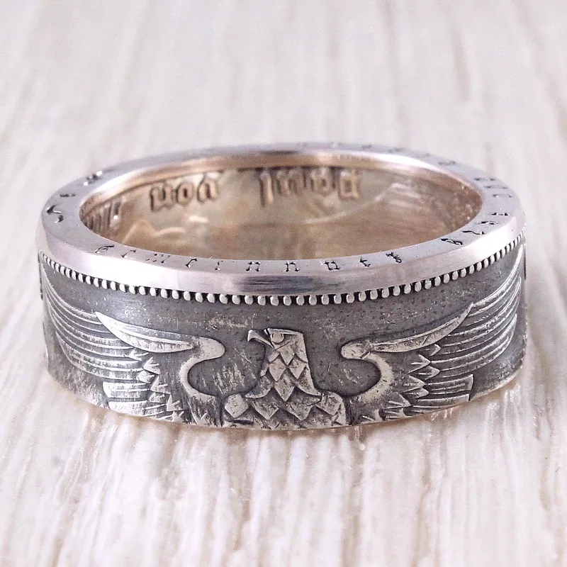 Серебряное кольцо из монеты: Европа — подборка 2