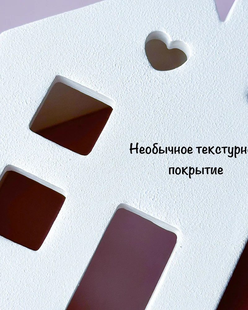 Подсвечник-домик из гипса — белый — Основной