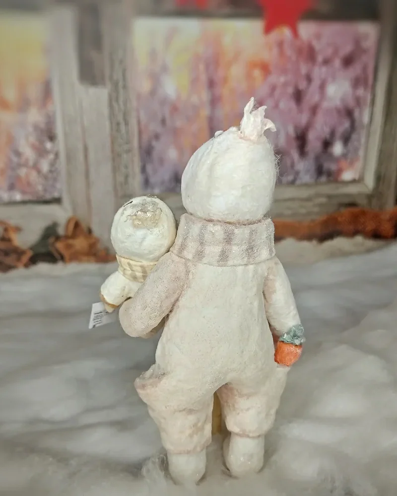 Ватная игрушка "Ожившие снеговички"