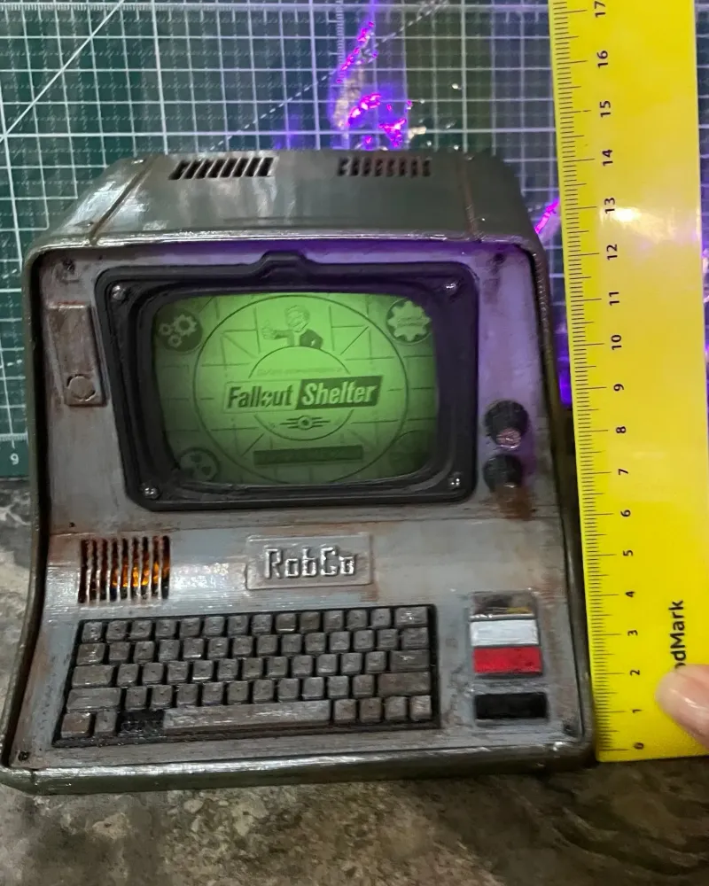 Терминал Vault / RobCo в стиле Fallout с подсветкой, фиолетовый — Фиолетовый