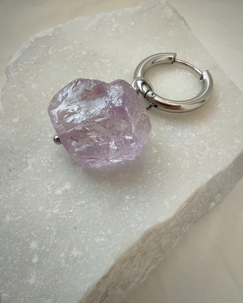 Серьги с аметистом